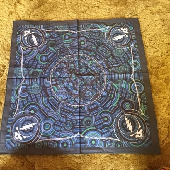Blue Steal your Face Grateful Dead bandana - Picture 5 of 7